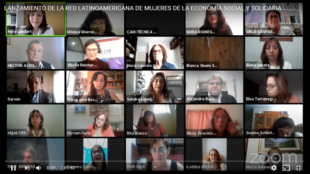 Se lanzó la red de mujeres latinoamericanas de la economía social y solidaria