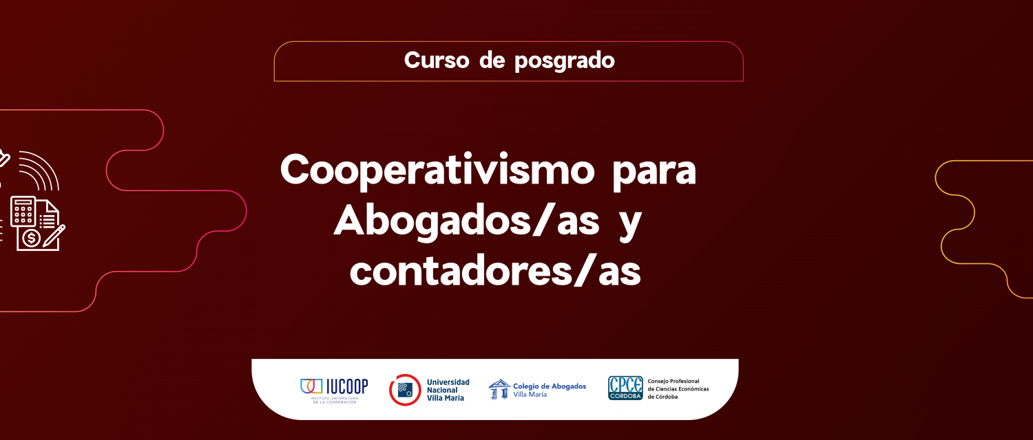 Córdoba: IUCOOP ofrece un nuevo curso de posgrado para abogados y contadores
