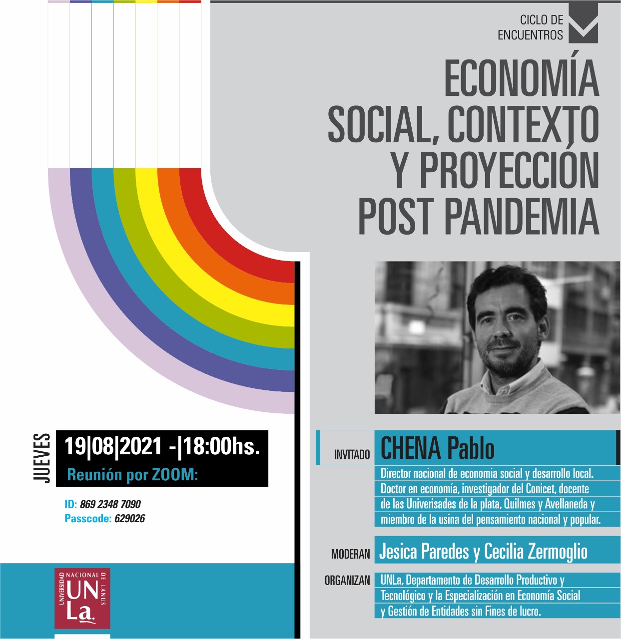 La UNLA convoca a una charla sobre Economía Social después de la pandemia