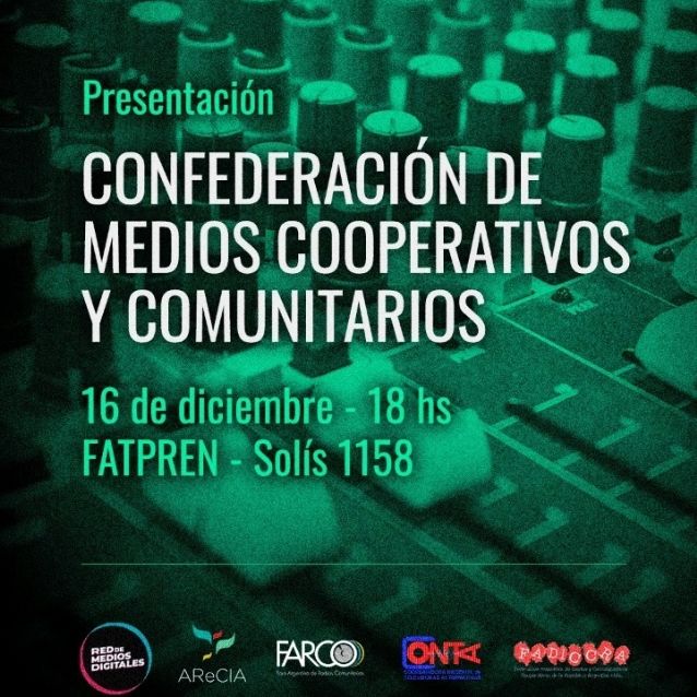 Lanzaron la primera confederación de medios cooperativos y comunitarios
