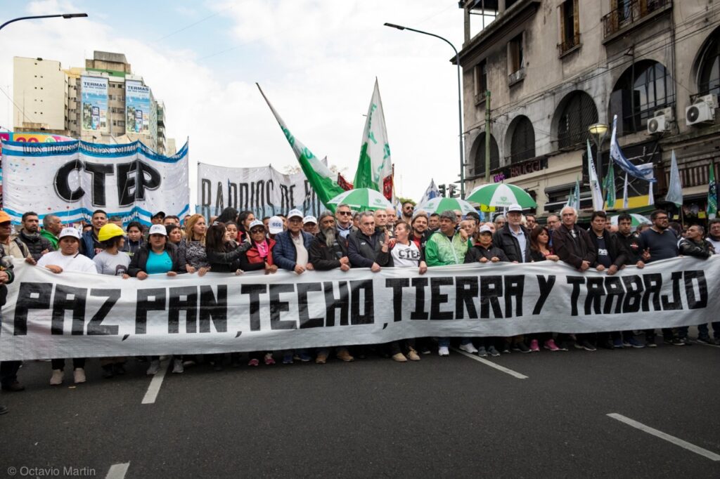 Tierra, Techo, Trabajo y Salario Universal: los reclamos de la nueva marcha de UTEP a San Cayetano