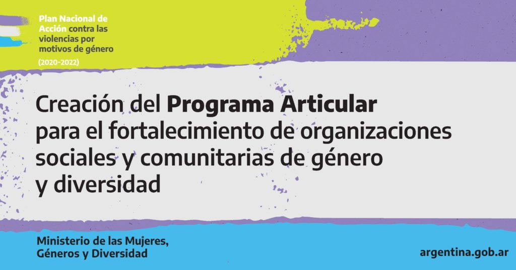 Mutuales podrán acceder al Programa Articular del Ministerio de Mujeres, Género y Diversidad