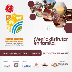Mutuales y cooperativas alimenticias participarán de Expo Rural Córdoba 2023