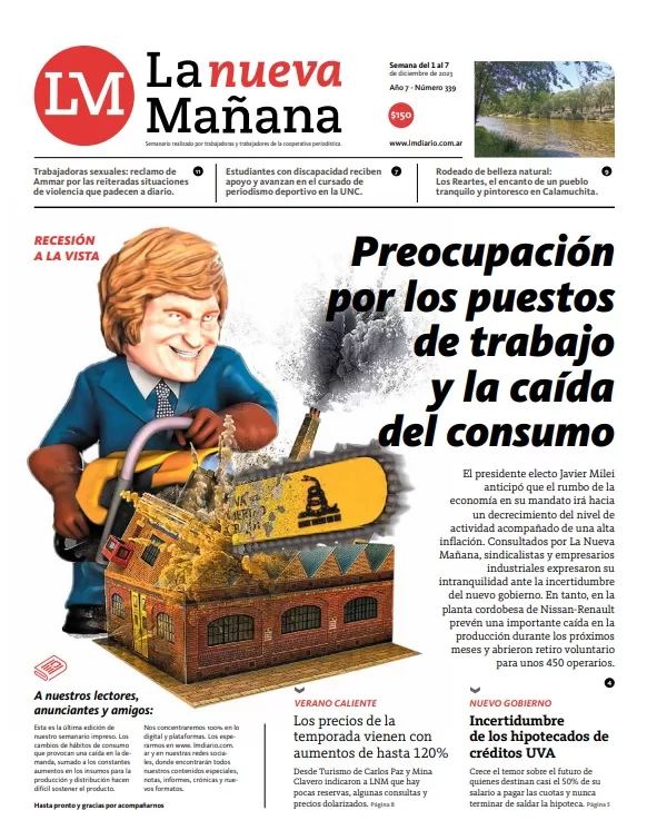 Reconversión digital: el diario cooperativo La Nueva Mañana de Córdoba publicó su último número impreso