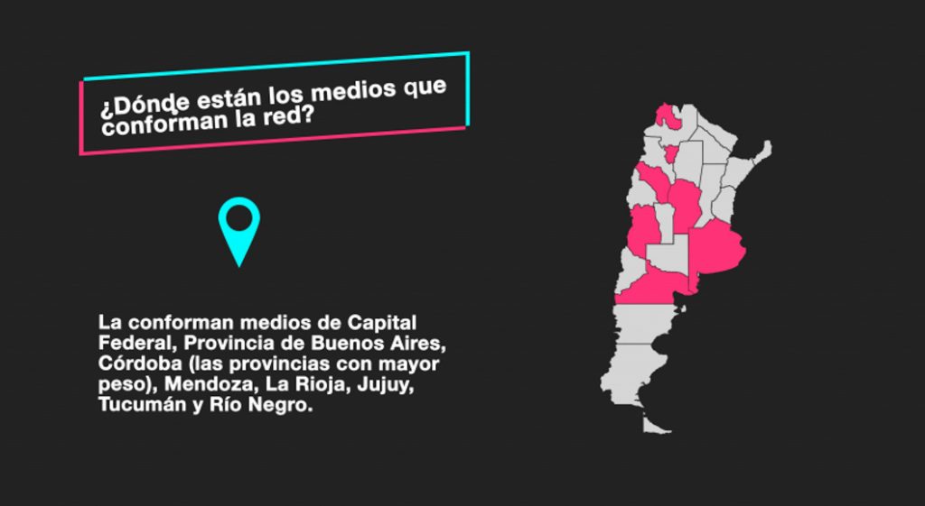 Red de Medios Digitales: mapra de medios cooperativos de la red