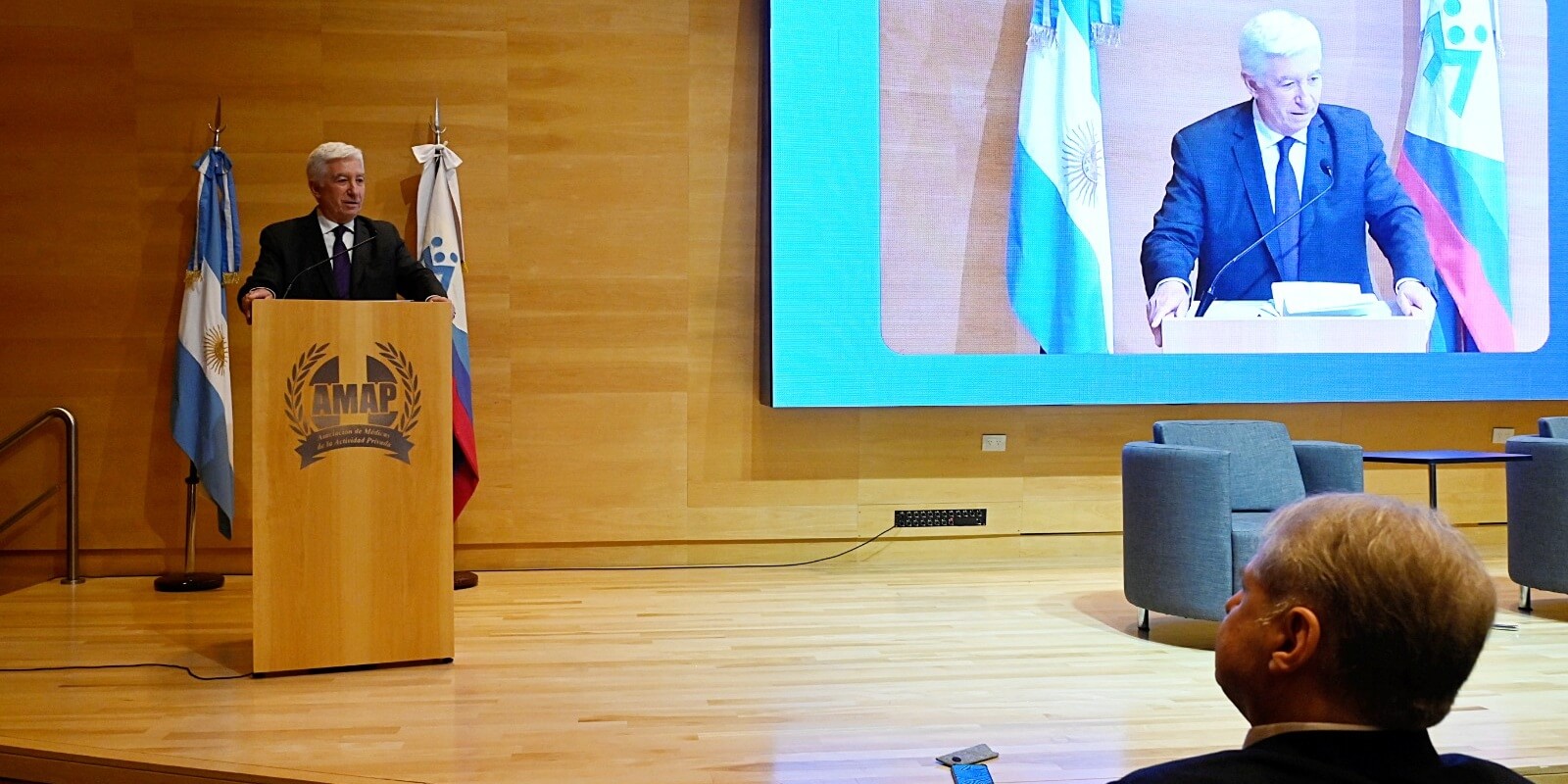 Marcelo Collomb en los 75 años de CAM